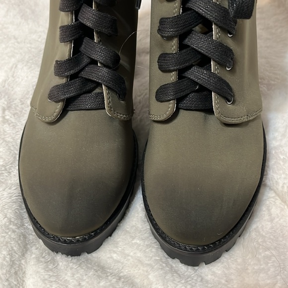 Chinese Laundry Women’s Studded Army Green Combat Boots Grunge Streetwear Size 8 - Picture 9 of 15